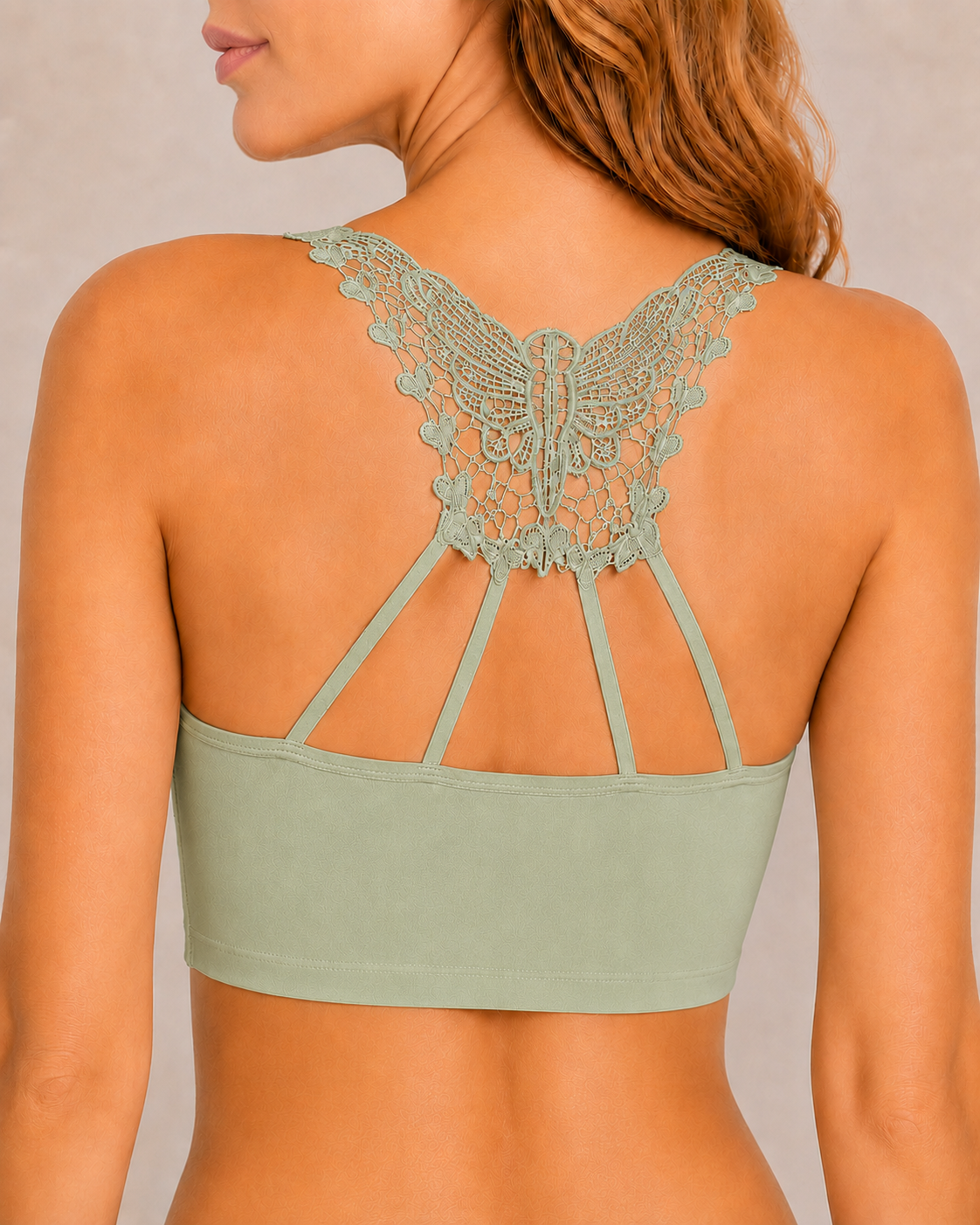 Seamless Front-closure Push-up Butterfly Back Bra