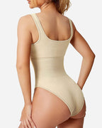 Women's Ribbed Sleeveless Bodycon Bodysuit