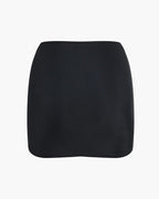 Halterneck Cut Out Swimsuit and Skirt With Flower Hardware Details