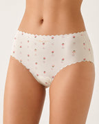 Six-pack Ice Silk Seamless Breathable Print Panties