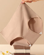 Women's Cotton Skin-Friendly Breathable Slim High Waist Elastic Solid Color Underwear