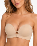 Women's Strapless Front-Closure Seamless Bra