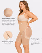 High Waist Tummy Control X-shaped Mesh Breathable Shaping Shorts