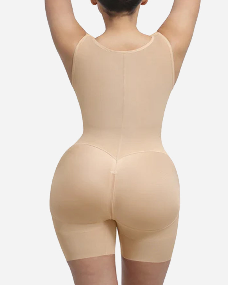 U-shaped Zipper Tummy Control Hip Lift Postpartum Body Shapewear