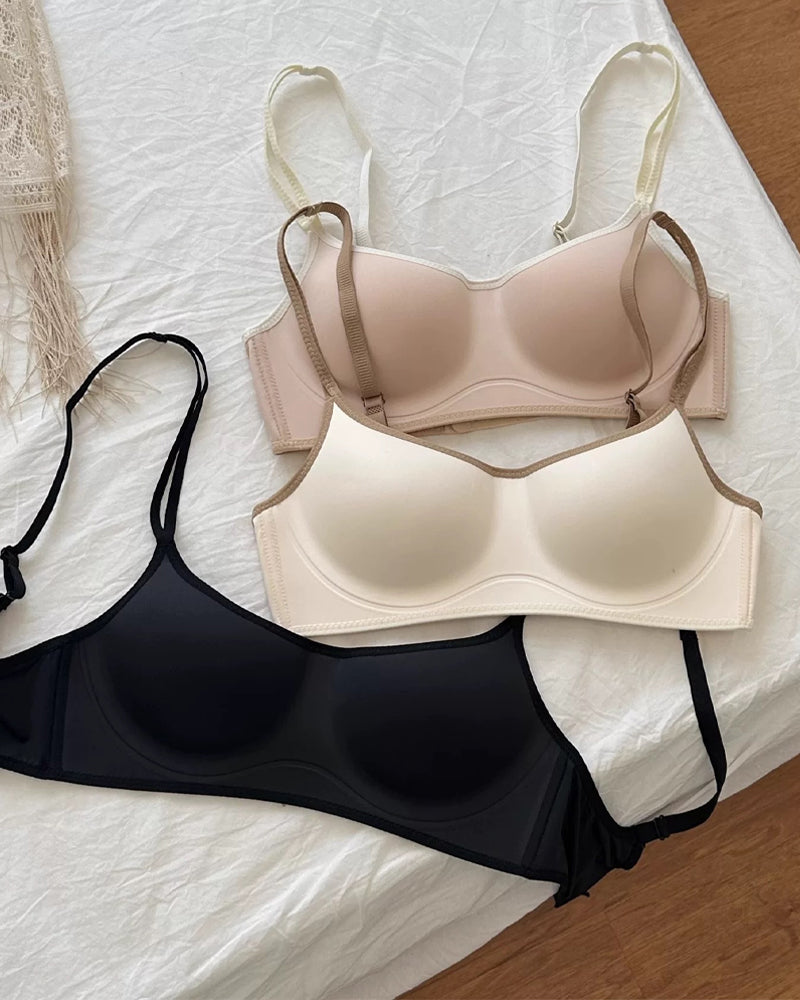 Women's Colorblock Seamless Push-up Wire-free Comfortable Breathable Bra