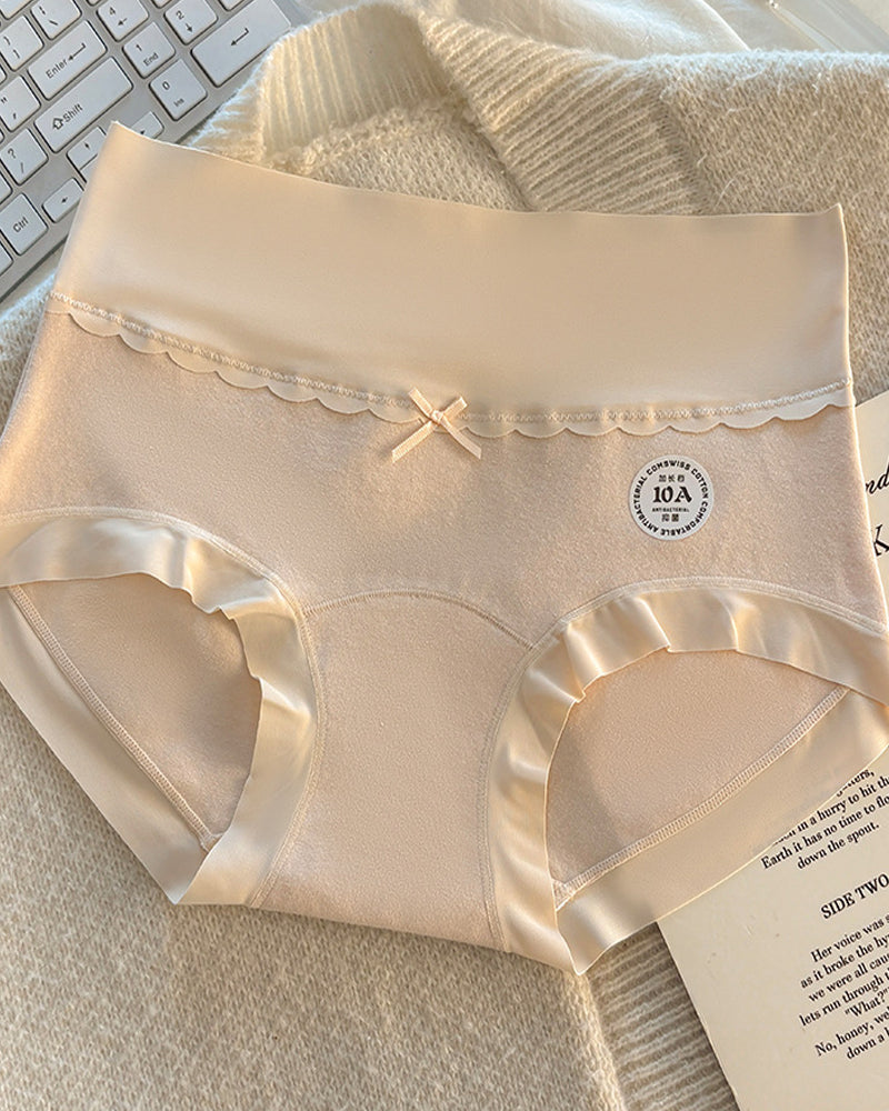 Five-pack Pure Cotton High Waist Stretch Briefs