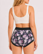 Multiple Packs High Waist Colorblock Floral Print Seamless Panties