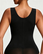 Women's Zipper and Hook Double Compression Seamless Wire-Free Shapewear