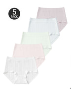 5-Pack Cotton Antibacterial Breathable Comfortable Panties