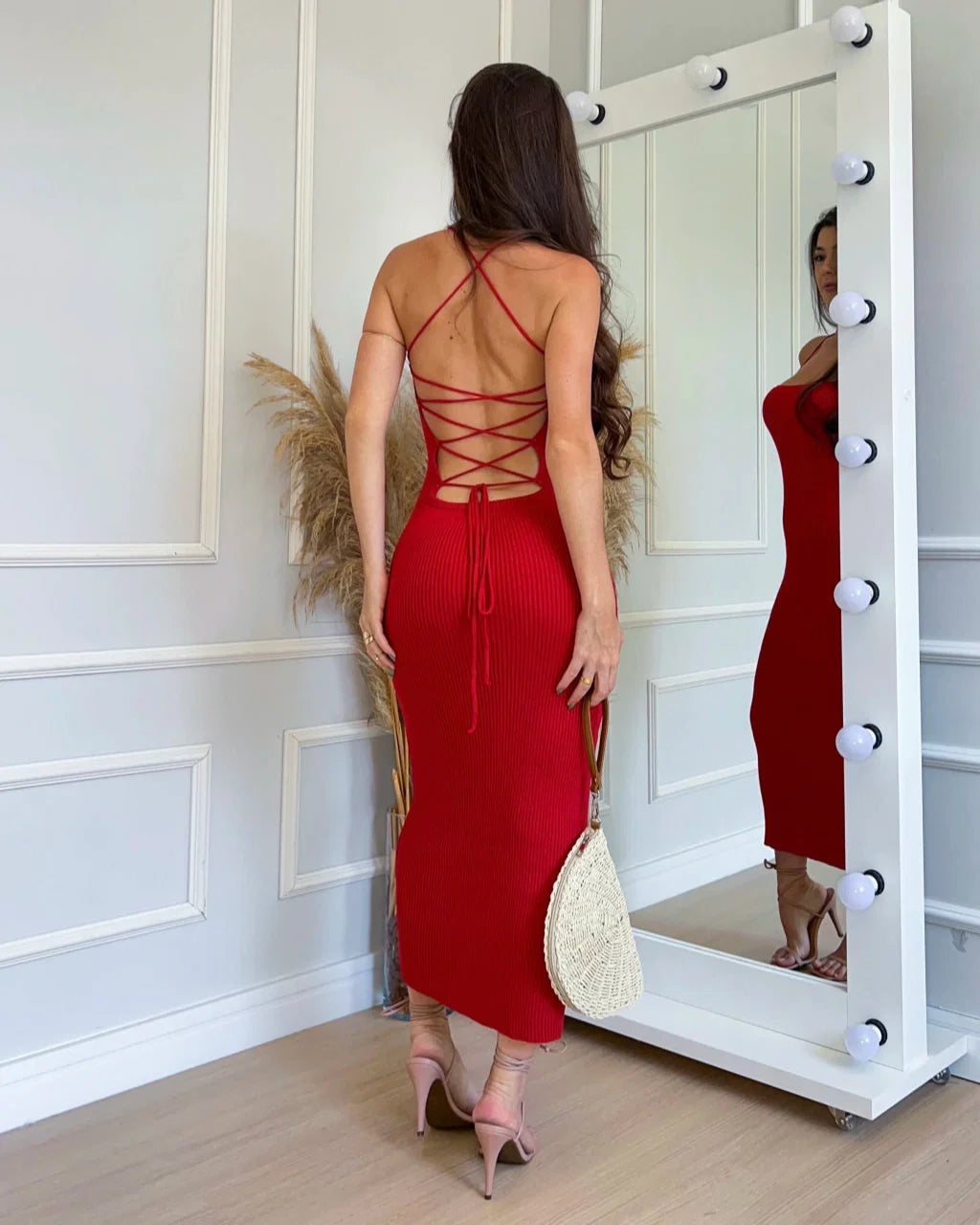 Aurora Listrado Tricot Dress