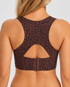 Front Closure Cross Back Wireless Posture Seamless Support Bra