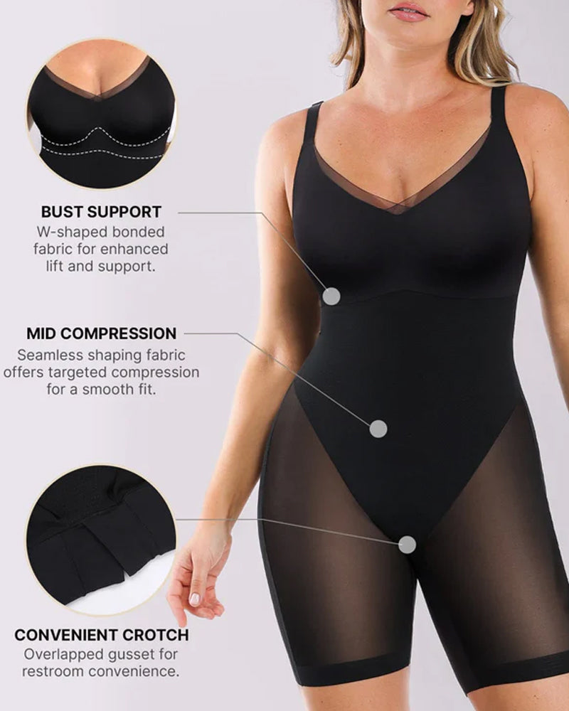 Women‘s Tummy Control Butt Lifting Seamless Sculpting Shapewear Bodysuit