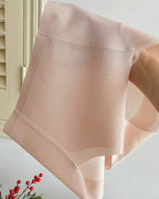 Women's seamless ice silk comfortable hip-lifting high waist panties