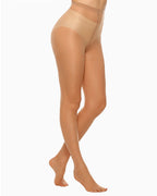 2-Pack 20D High-Waisted Sheer Silky Nylon Pantyhose