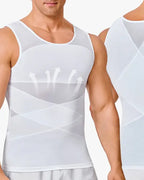 Men's High Elastic Seamless Tummy Control Mesh Breathable Shaping Vest