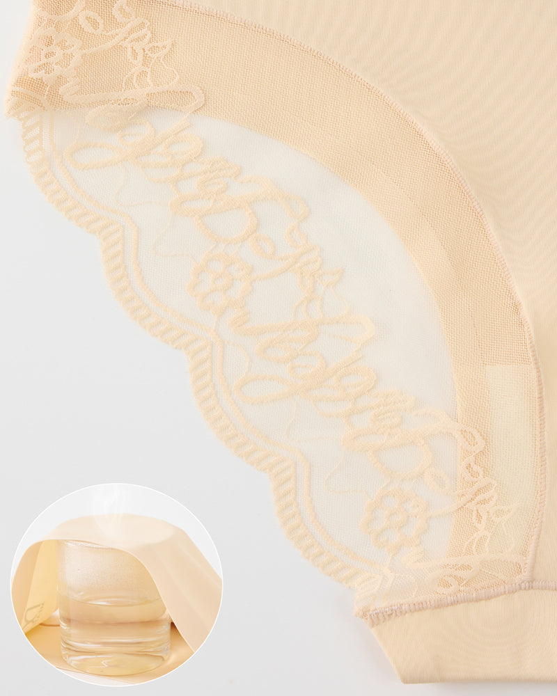 Patchwork Lace Sexy Seamless Elastic Panties