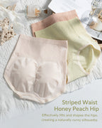 5-Pack Pure Cotton High Waist Tummy Control Hip Lift Seamless Panties