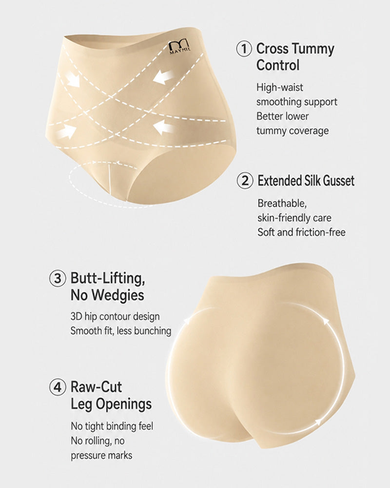 High Waist Tummy Control Seamless Breathable Panties