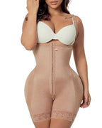 Double Compression Garment Abdomen Control Hook And Eye Closure Tummy Control Adjustable Bodysuit