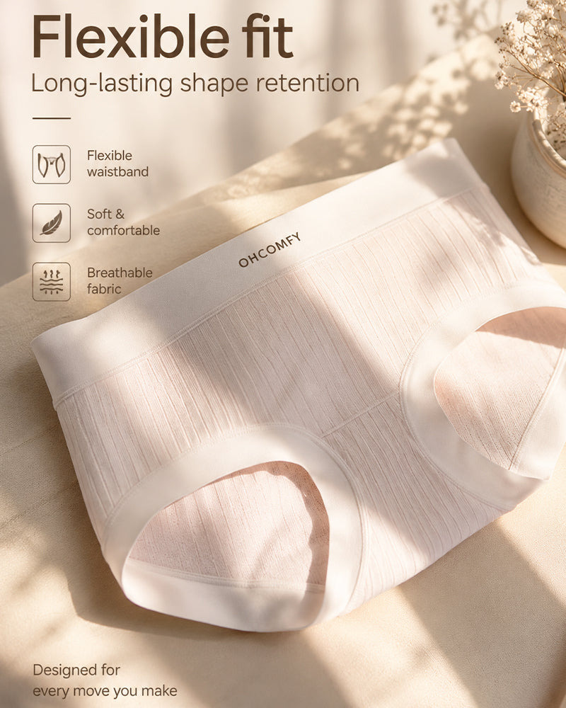 Five-pack Cotton Antibacterial Seamless Breathable Briefs