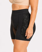 High Waist Lace Mesh Padded Hip Tummy Control Shaping Shorts