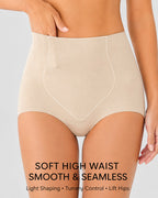 5-Pack Ultra Thin Seamless Ice Silk High Waist Tummy Control Panties
