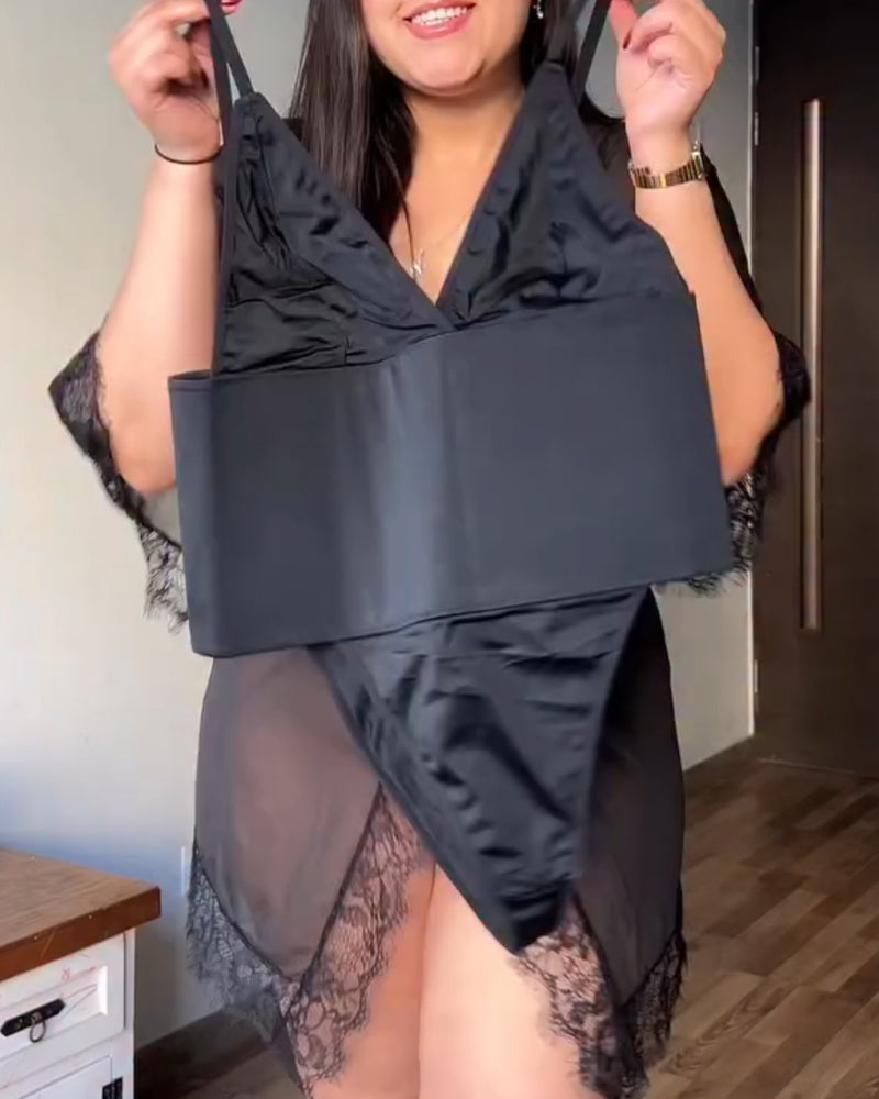 Deep V-neck Tummy Control and Back Waist Hook-eye Bodysuit