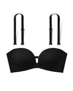 Double Front Closure Strapless Seamless Wire-free Push-up Bra