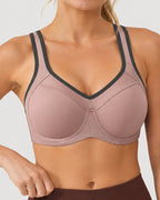 Deep V Comfortable Underwire Sports Bra