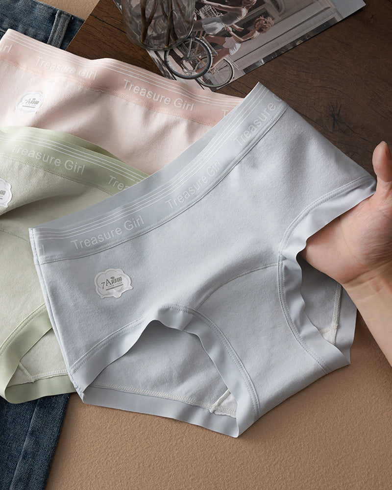 Five-Pack Cotton Seamless Breathable Panties