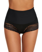 Women's High Waist Lace Thin Tummy Control Seamless Body Shaping Panties