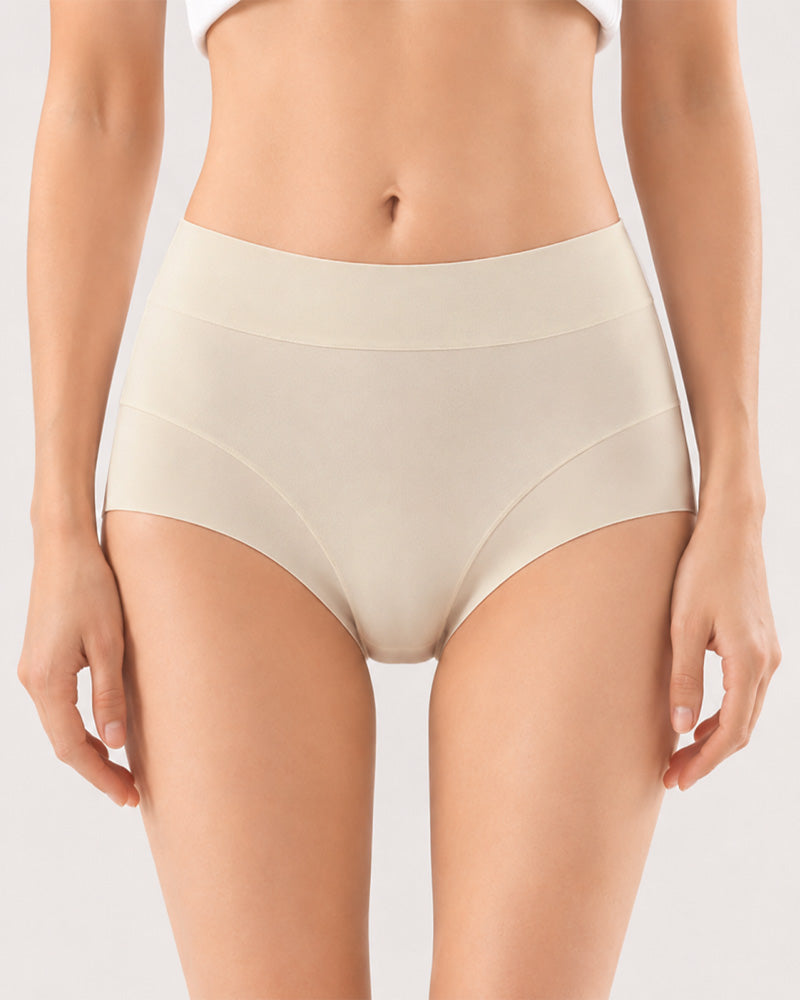 5-Pack High Waist Pure Cotton Seamless Breathable Briefs