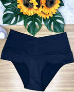 Women's High-waisted Stretch Solid Color Soft Comfortable Briefs