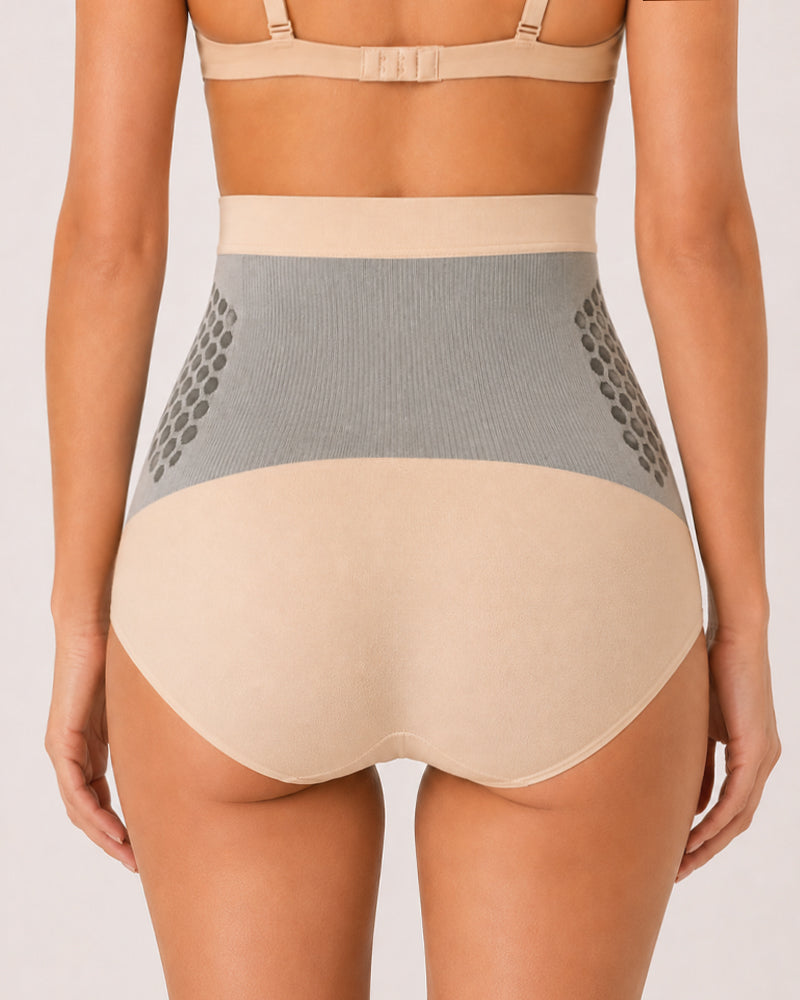 Two Pack High Waist Elastic Tummy Control Shaping Panties
