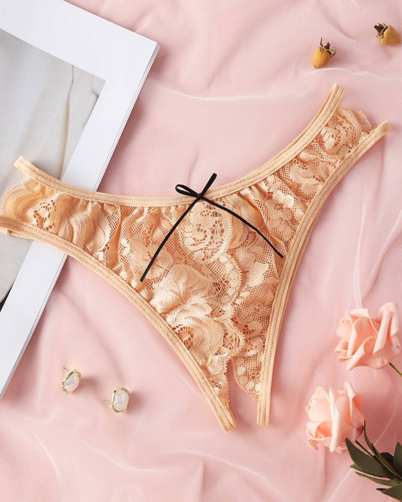 Women's Sexy Lace Open-crotch Panties