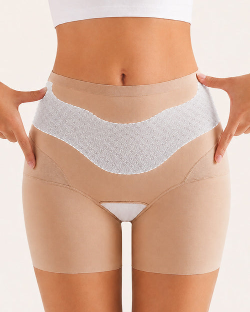 2-Pack High Waist Tummy Control Seamless Breathable Mesh Shaping Shorts