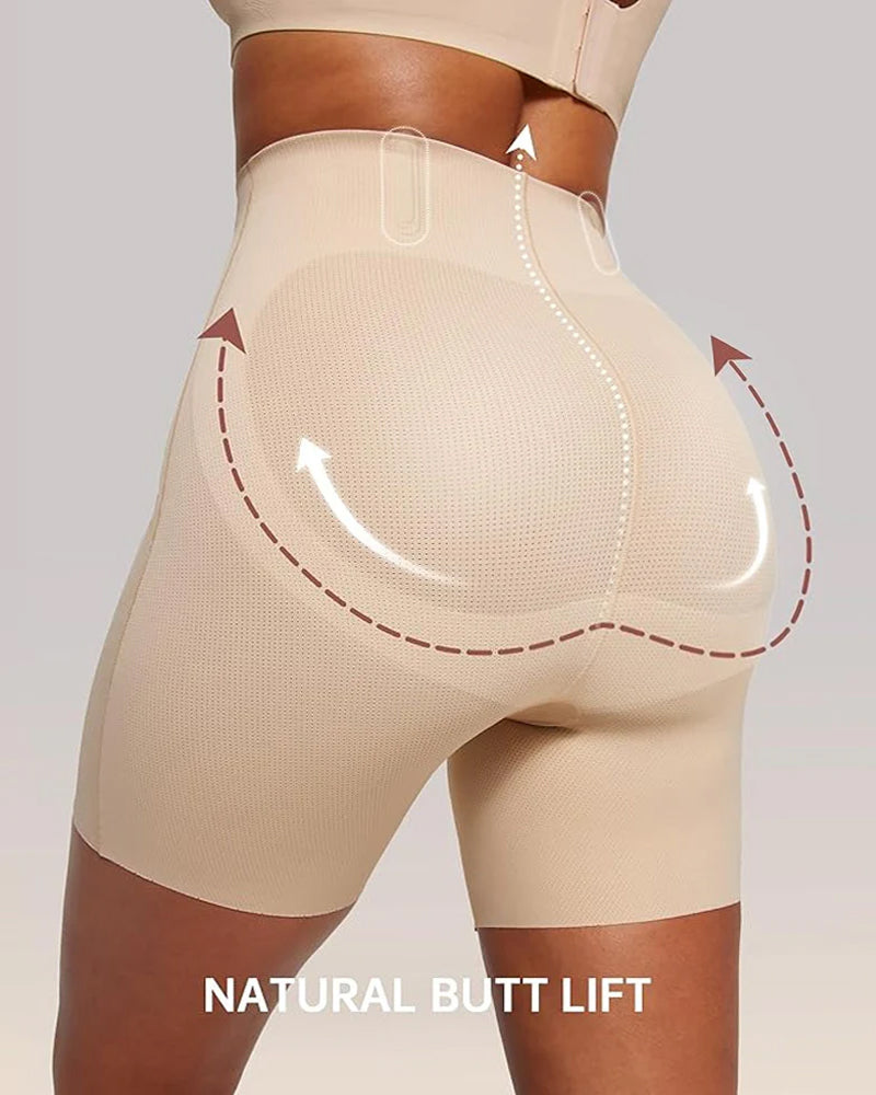 Women's High Waist Seamless Tummy Lifting Buttocks Breathable Shaping Shorts