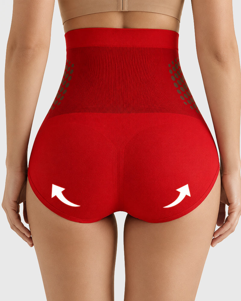 Two Pack High Waist Elastic Tummy Control Shaping Panties