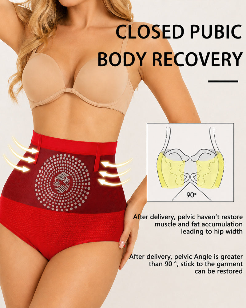 Two Pack High Waist Elastic Tummy Control Shaping Panties