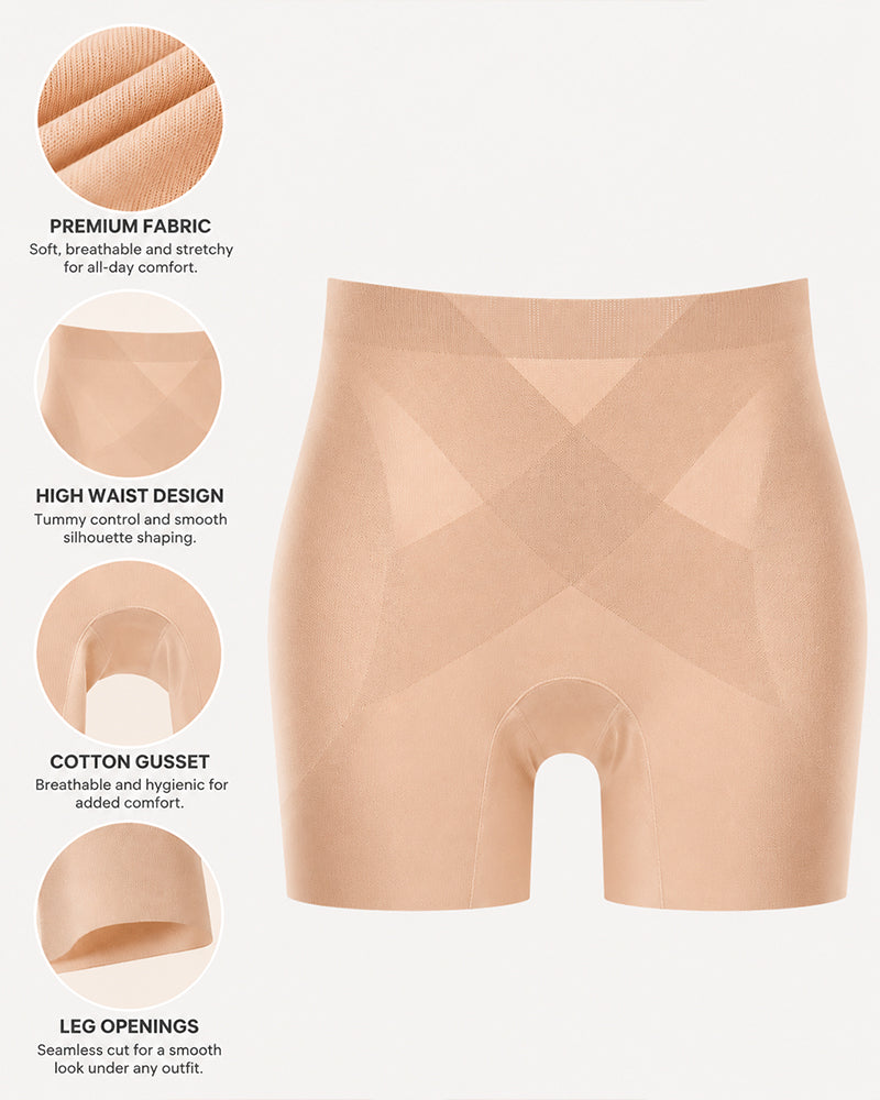Seamless Tummy Control Hip Enhancement Butt Lifter Shaping Shorts