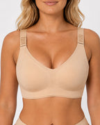 V Neck Wireless Seamless Comfort Bra
