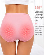 5-Pack High Waist Pure Cotton Breathable Comfortable Panties