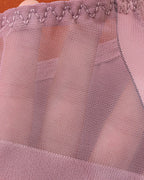 Sexy Ice Silk Nude Seamless See-Through Mesh Thong