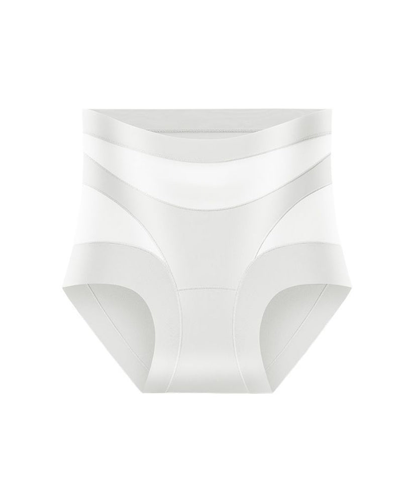 Women's High-Waisted Mesh Panel Elastic Breathable Seamless Invisible Panties