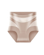 Women's High-Waisted Mesh Panel Elastic Breathable Seamless Invisible Panties