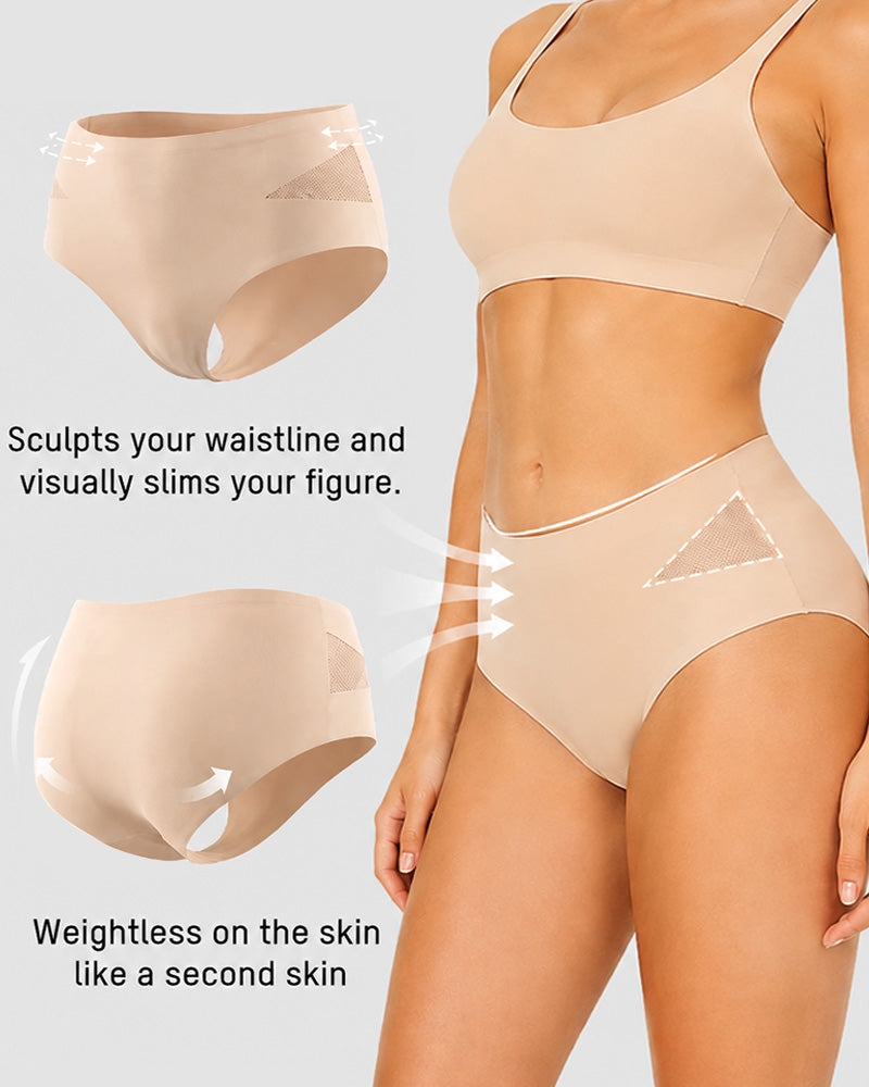 5-Pack Seamless Mesh Cutout Elastic Panty