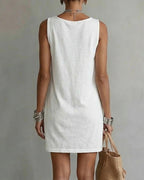 Casual Solid Color Sleeveless Dress