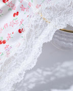 Six-Pack Seamless Ice Silk Lace Trim Print Boxer Briefs