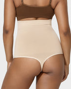 High Waist Tummy Control Thong Panty (2 Pack)