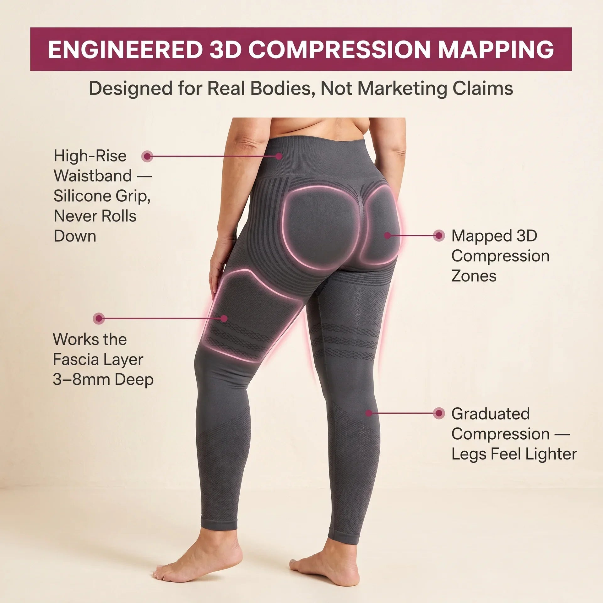 3D Sculpting Anti-Cellulite Leggings